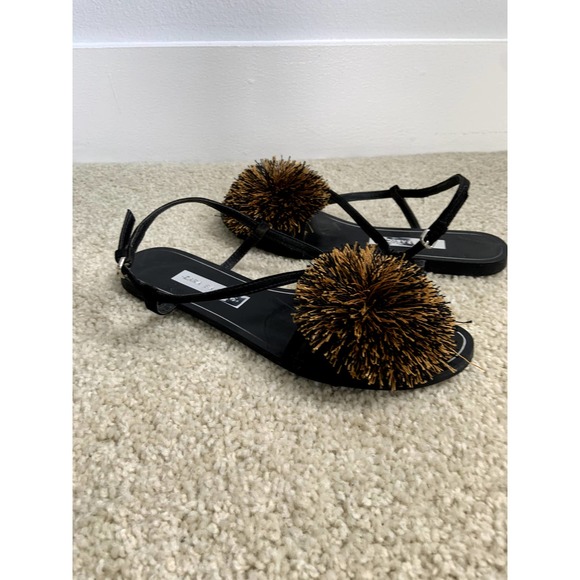 Zara Pom Pom Sandals - Picture 2 of 6